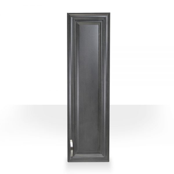 grey raised panel side cabinet
