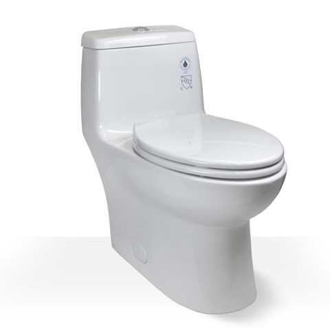cyclone 3, 1 piece skirted comfort height toilet