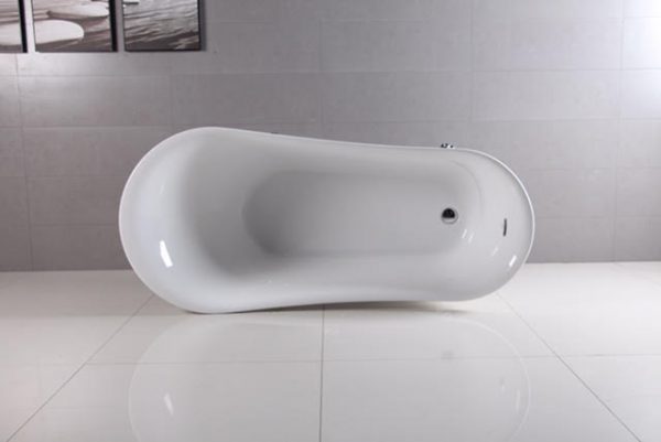 59" Clawfoot Freestanding Acrylic Tub