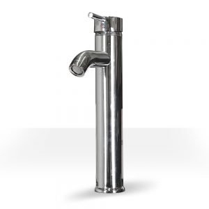 tall chrome modern vessel sink faucet