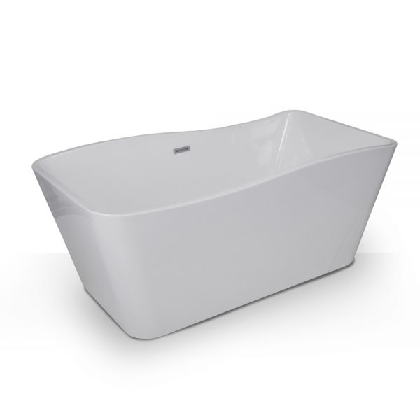 French Curve Rectangle Freestanding Tub