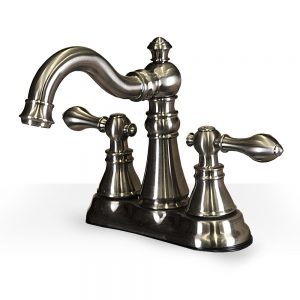 Ornate Brushed Nickel 4" Centre Faucet