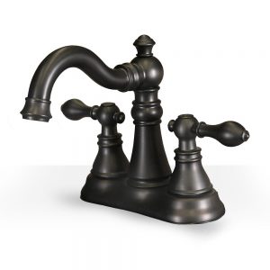 Ornate Oil Rubbed Bronze Widespread Faucet
