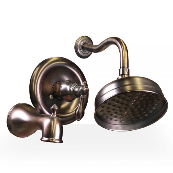 Oil Rubbed Bronze Derrenge Shower & Tub Set