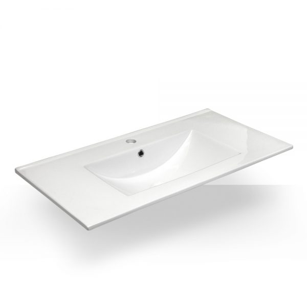 31" Ceramic One Piece Square Sink Counter Top