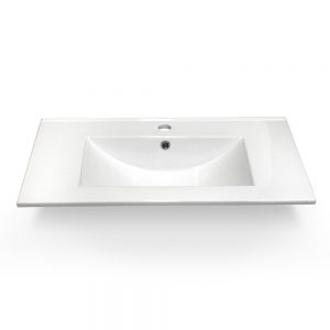 31" Ceramic One Piece Square Sink Counter Top