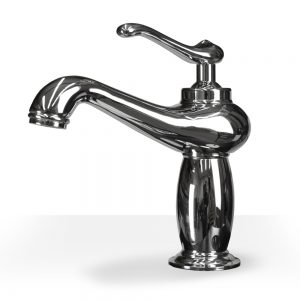 Chrome vanity faucet