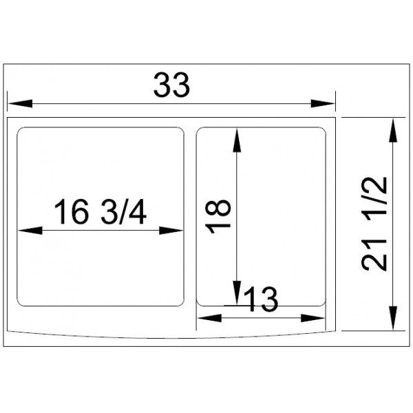 B924 Apron Front Double Sink with 15mm Radius Corners (2)